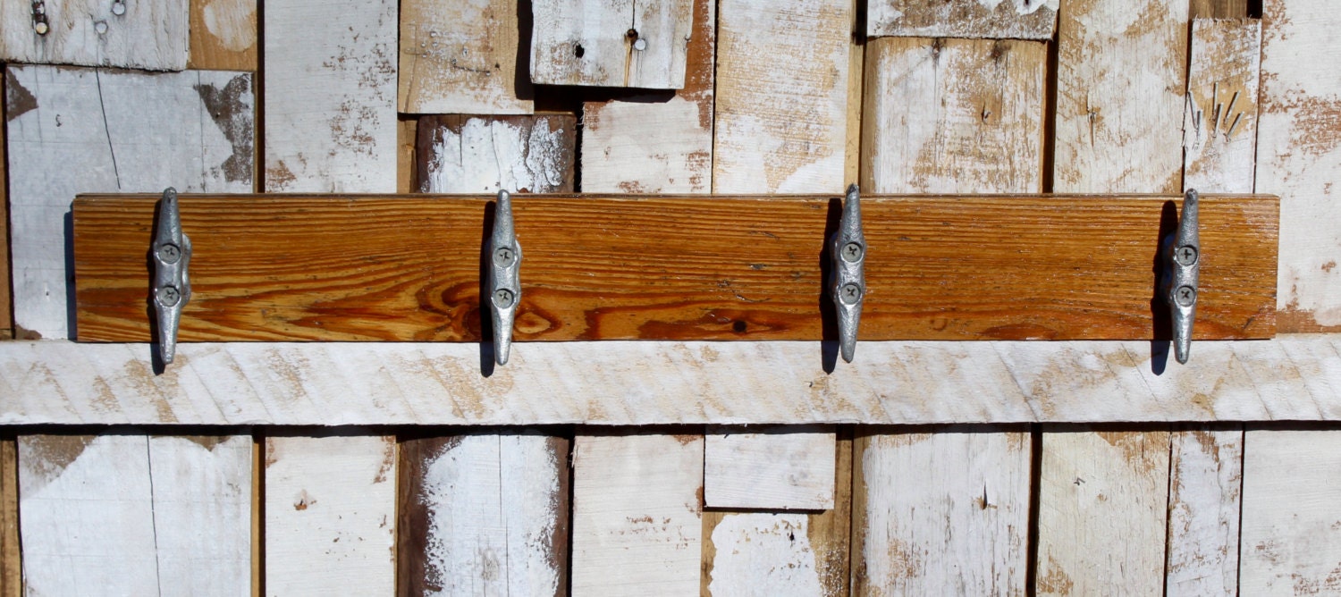 Boat Cleat Dock Cleat Coat Rack or Towel Rack by WillisWoodDesigns