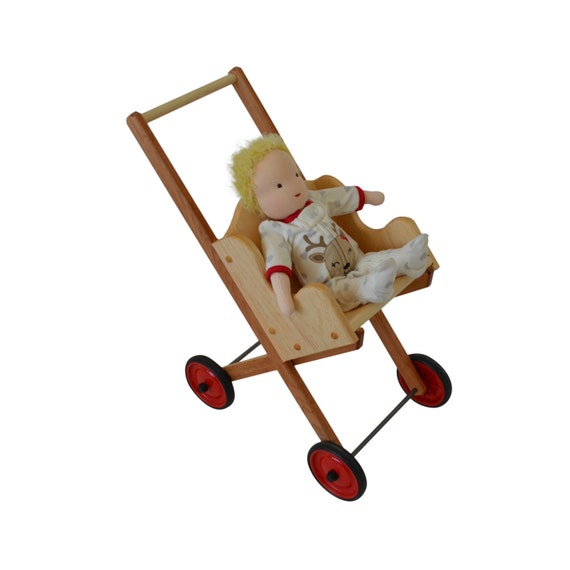 melissa and doug wooden doll stroller