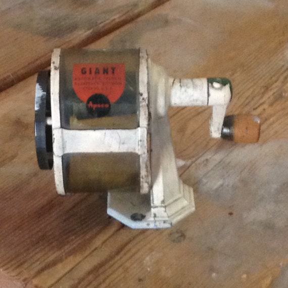 Vintage Giant Hand Crank Pencil Sharpener Wall