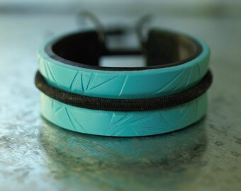 Hair Tie Bracelet ~ Hairband Bracelet ~ Ponytail Holder ~ Polymer Clay Elastic Holder ~ Hairband Holder Cuff Bracelet ~ Elastic Holder