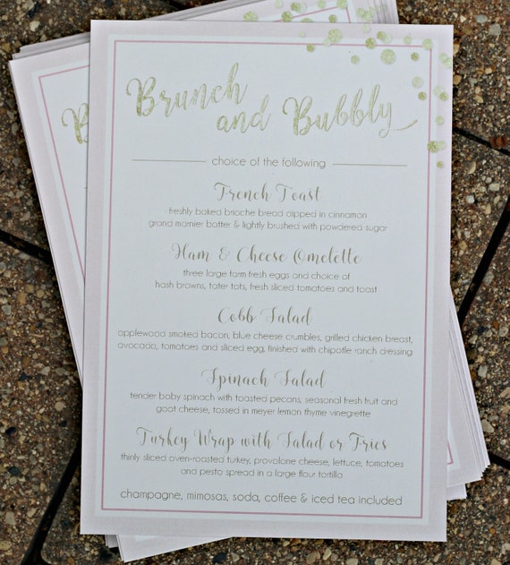 Items similar to Bridal Shower, Wedding Shower, Birthday, Brunch, Lunch