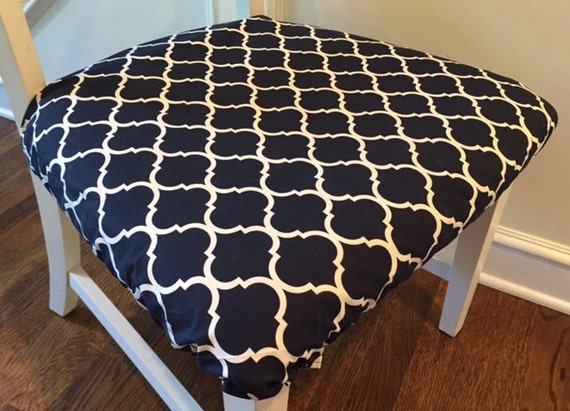 WATERPROOF Custom Quatrefoil Dining Chair Covers for Kids and