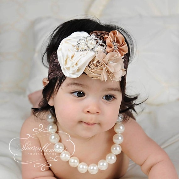 Vintage Headband/Baby Headbands/Baby Headbands and Bows/Infant