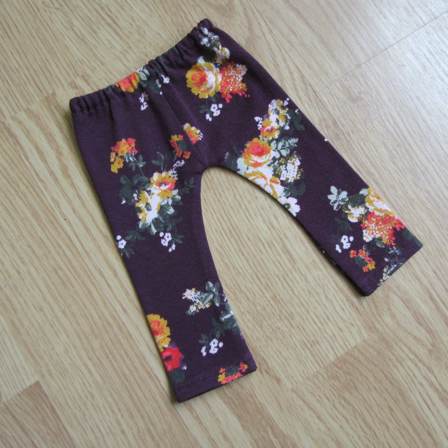 Pretty Floral Leggings American Girl Doll by JellibeanLane
