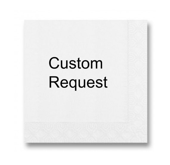 Custom Printed Paper Napkins Any Occasion Personalized