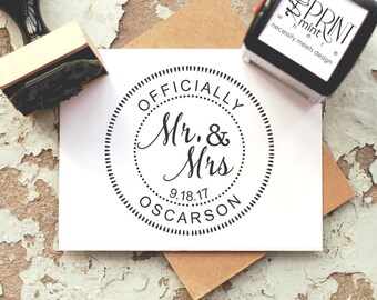 Mr and Mrs Wedding Stamp, Custom Wedding Stamp, Wedding Invitation Stamp, Wedding Seal, Wedding Embosser Stamp, Custom Embosser 10273