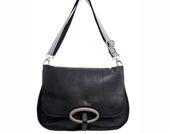 black leather purse strap extender