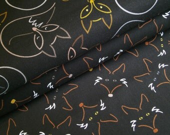 0,5 m Printed fabric "Hello Foxy" 114 cm w.