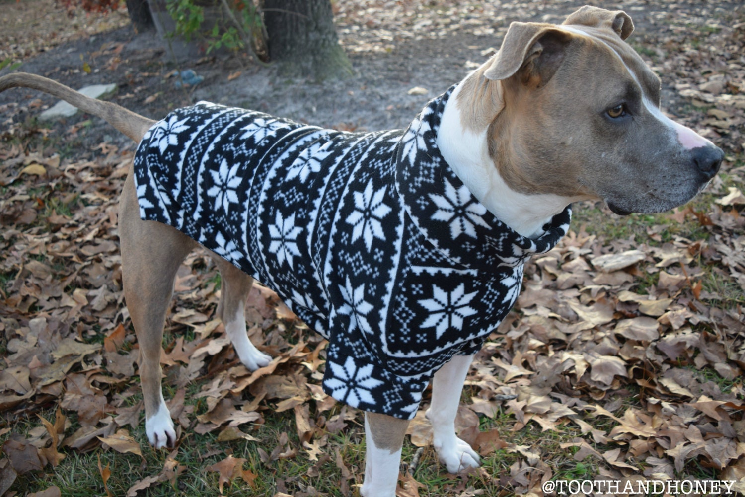 pitbull dog christmas sweater