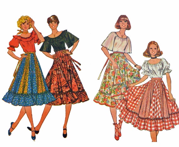 Peasant Skirt Sewing Pattern 20
