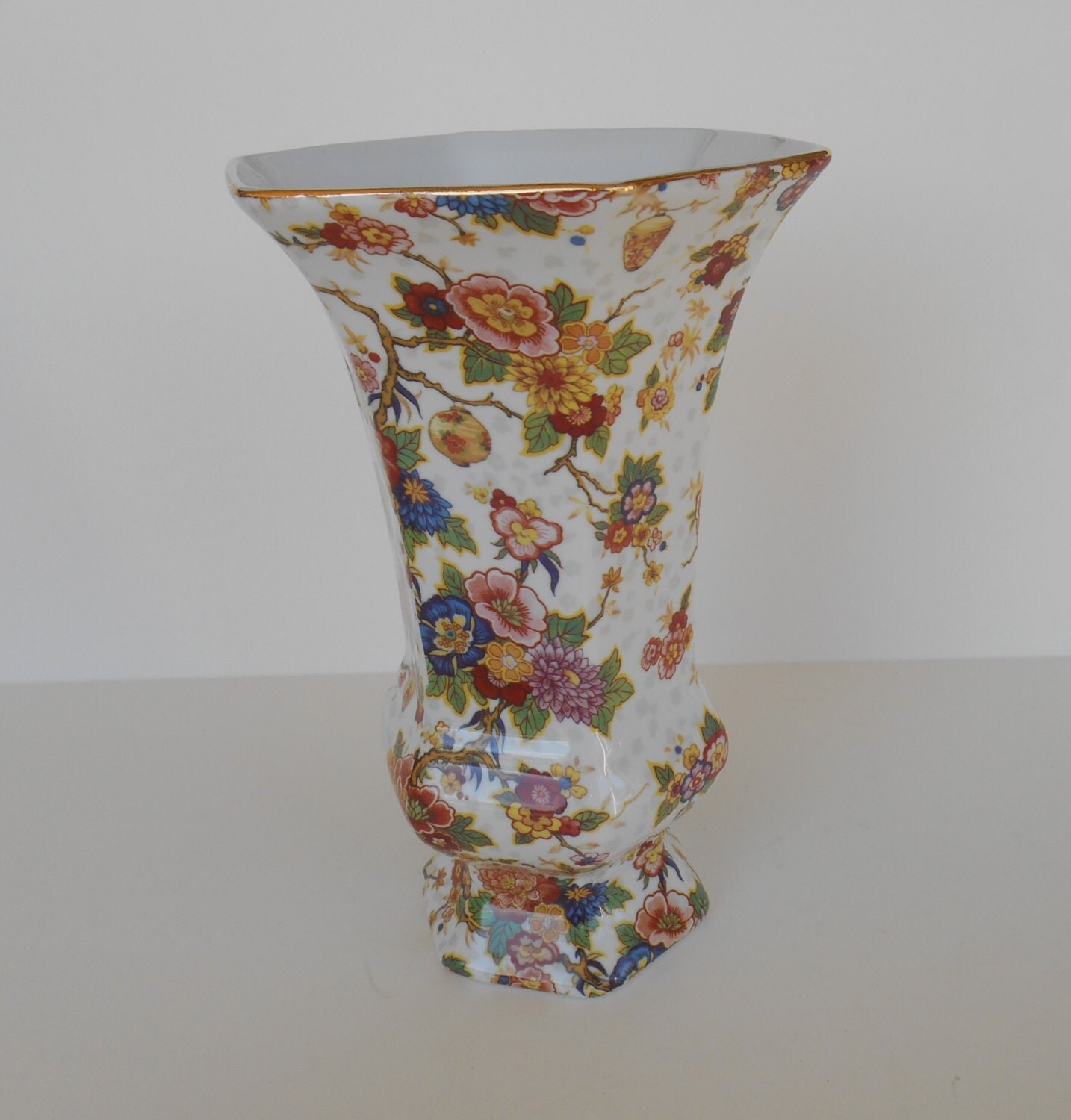 Chintz Porcelain Vase Baum Bros China Formalities