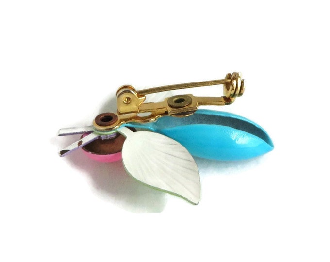 ON SALE! Pastel Enamel Bee Pin, Blue, Green, Pink Metal Pin