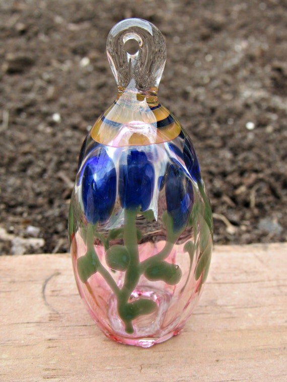 handmade glass easter egg ornamentflowers handmade glass easter egg ornamentflowers