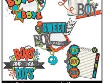 Download Baby Boy Sayings Digital Scrapbooking Clip Art