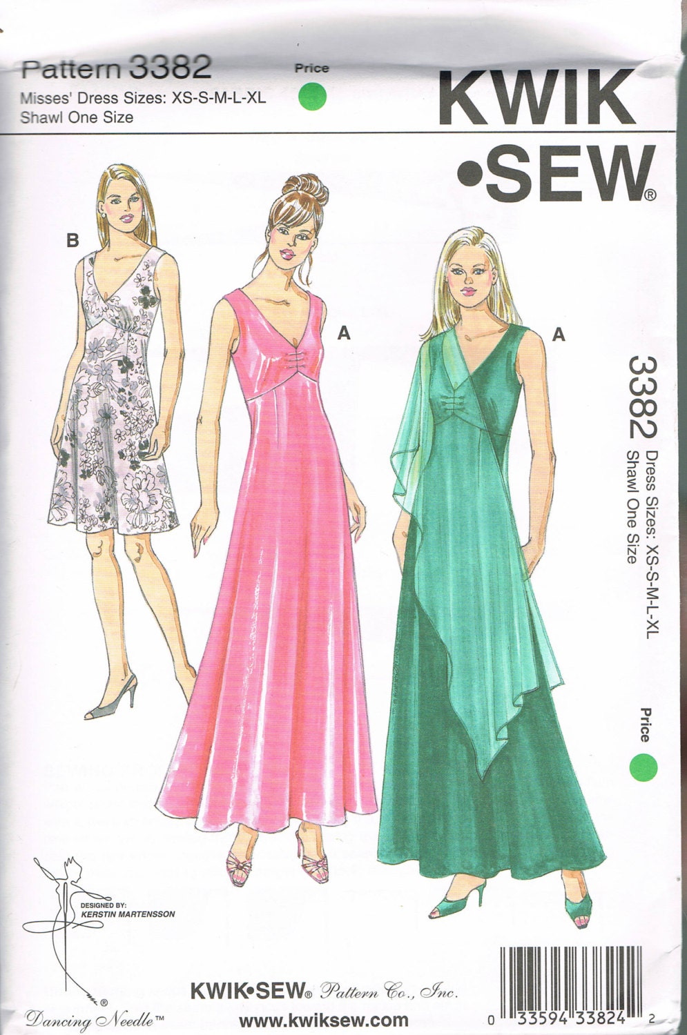 V neck formal dress pattern chart