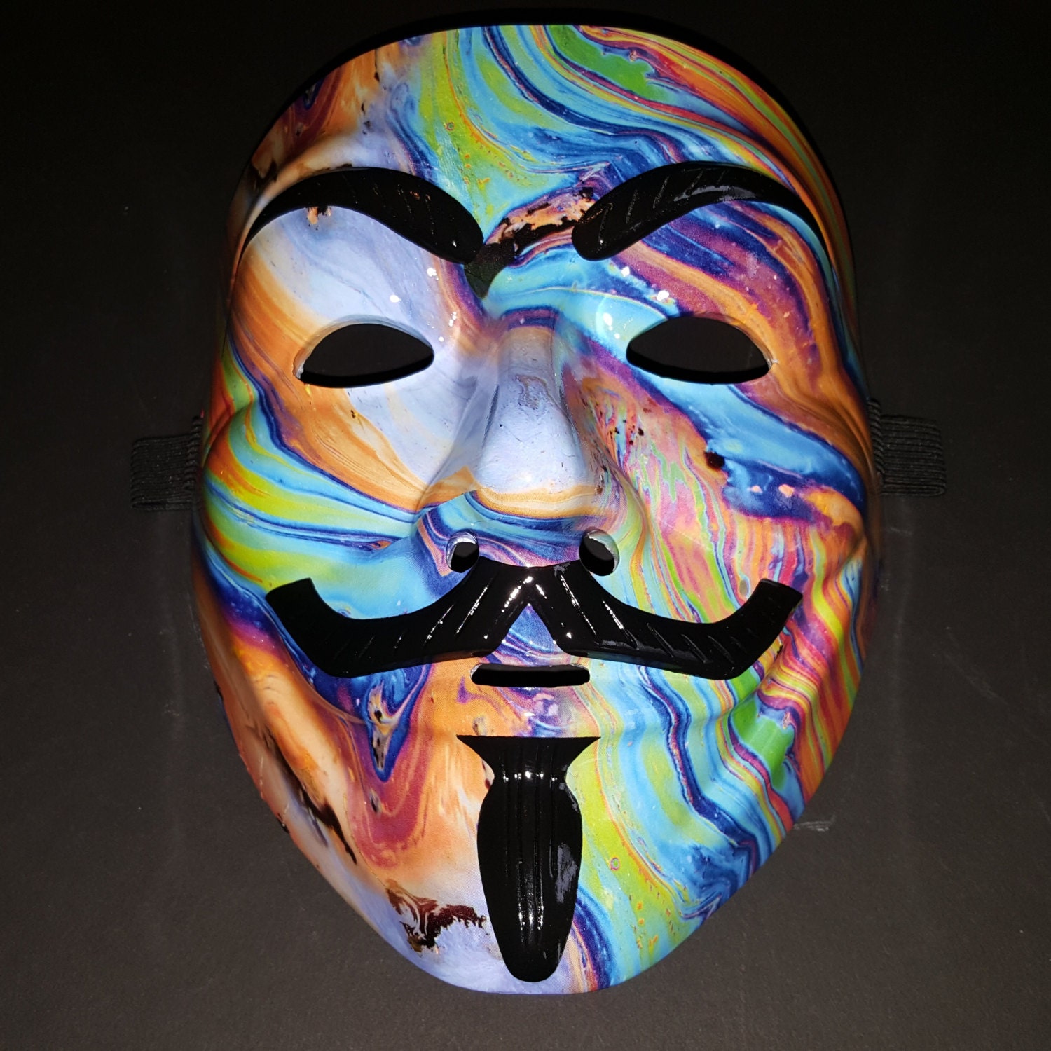 Кастом золотой маски Анонимуса