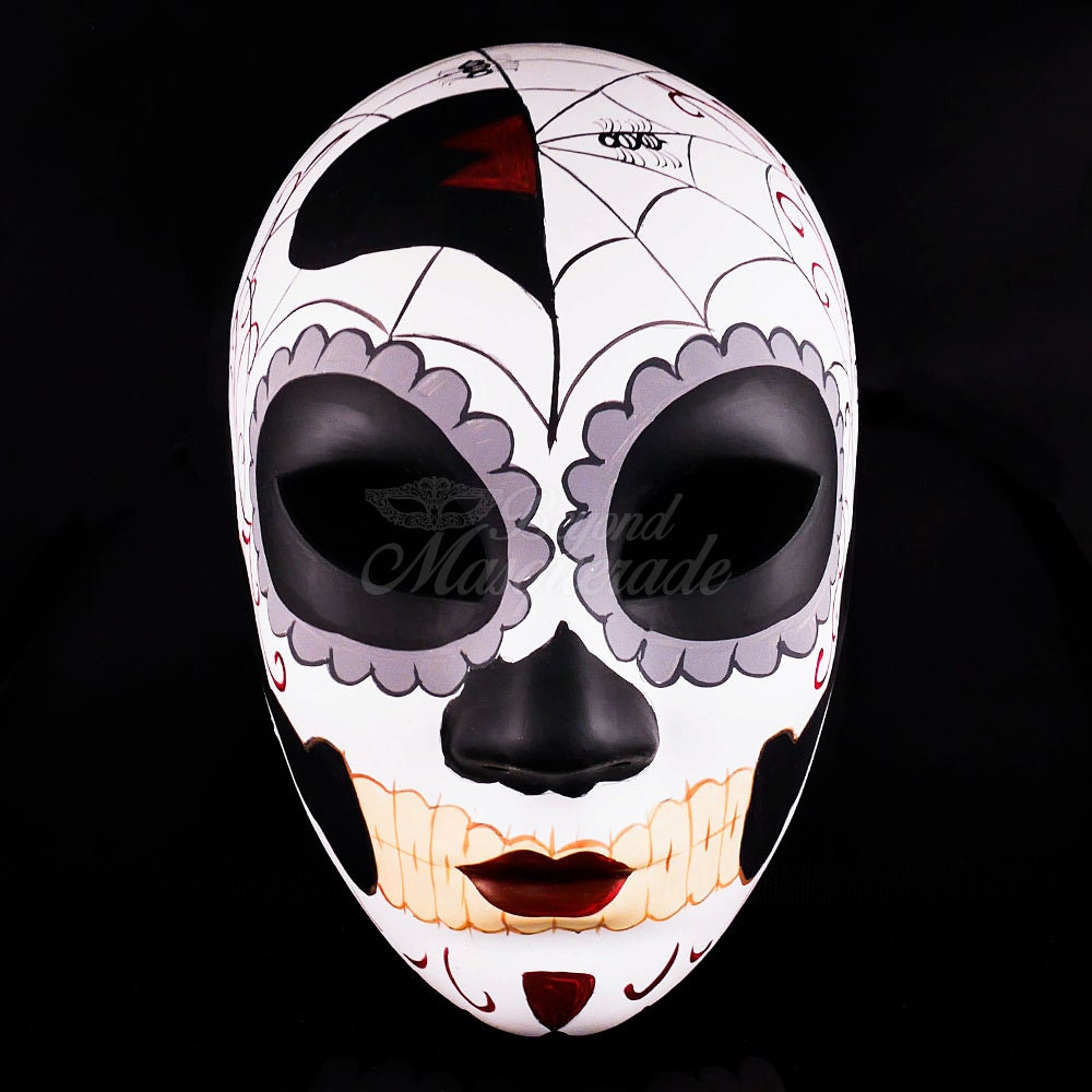 Day Of The Dead Skull Mask Full Face Mask Dia De Los Muertos