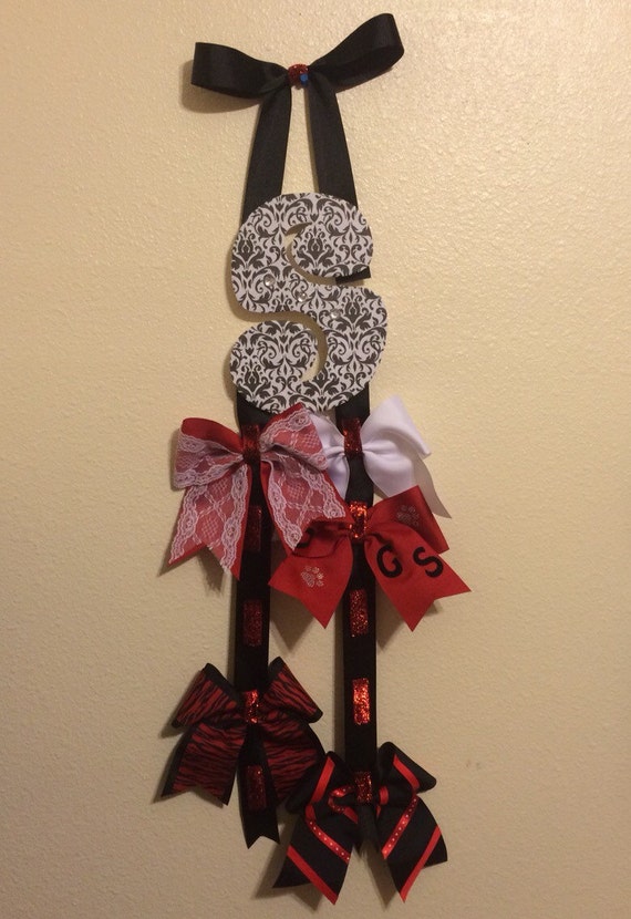 Customizable Cheer Bow Hanging Organizer