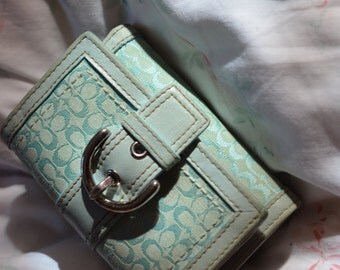 coach wallets gray-green