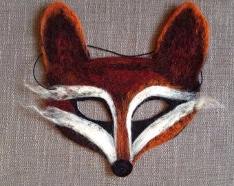 Needle felt fox masquerade mask halloween/festival