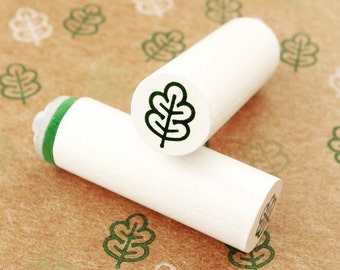 Oak leaf - mini stamps/Lüttje stamp Ø 1,1 cm