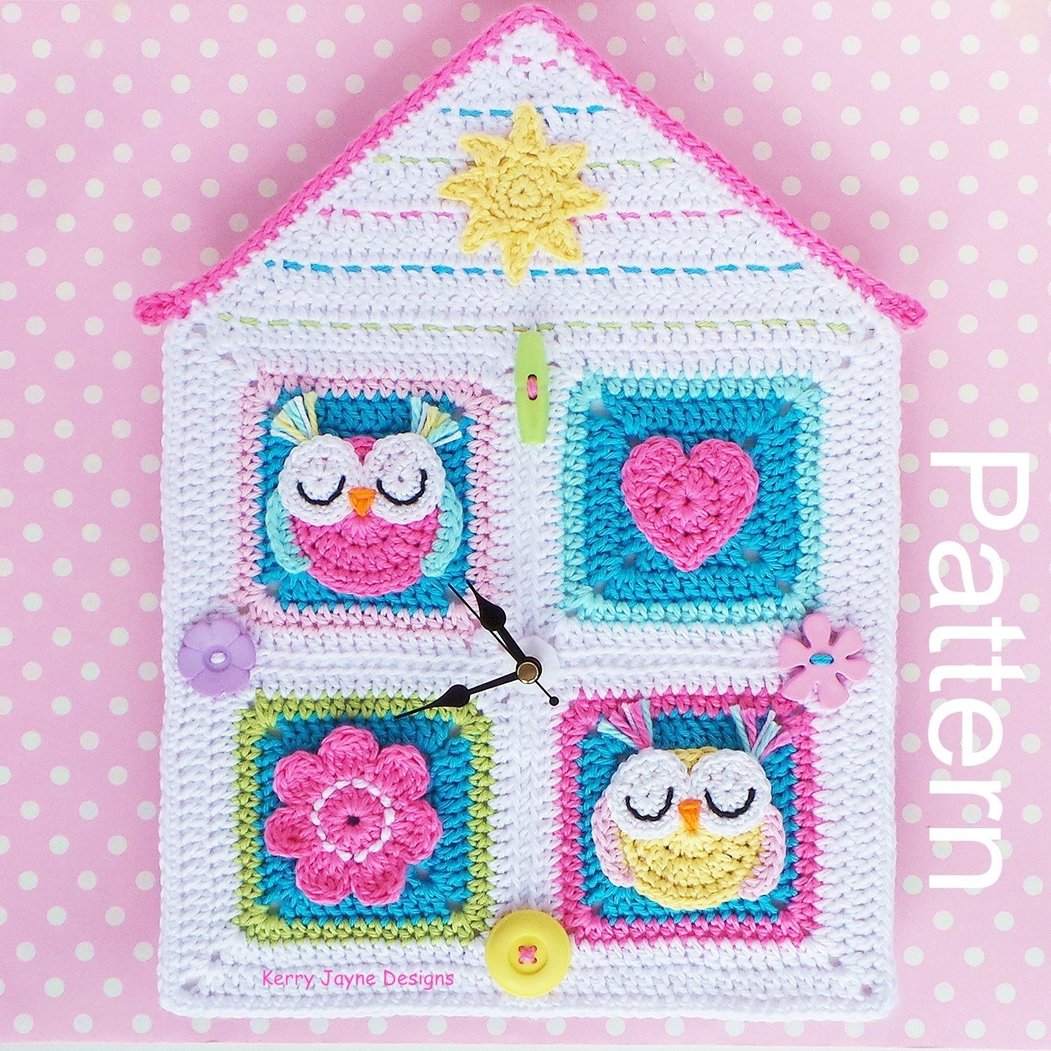 Pattern For Owl House | owl house crochet pattern crochet clock pattern crochet owl Pattern For Owl House | owl house crochet pattern crochet clock pattern crochet owl