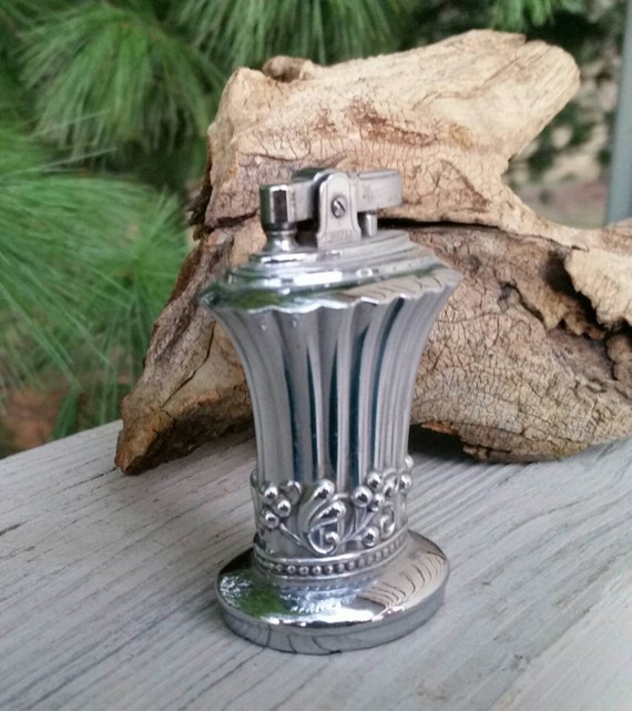 Chrome Table Top Lighter Butane Firefly YNS Superlighter