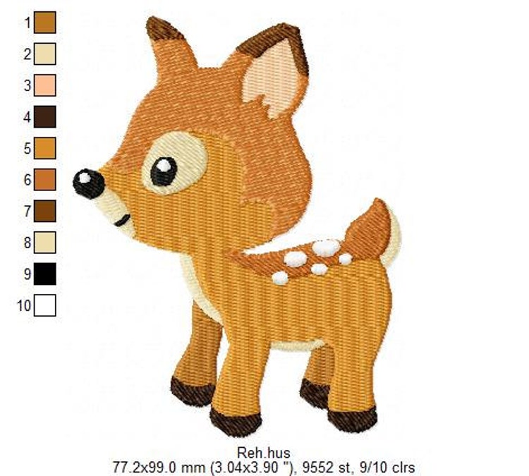 Embroidery Design Set Woodland animals 4'x4' by