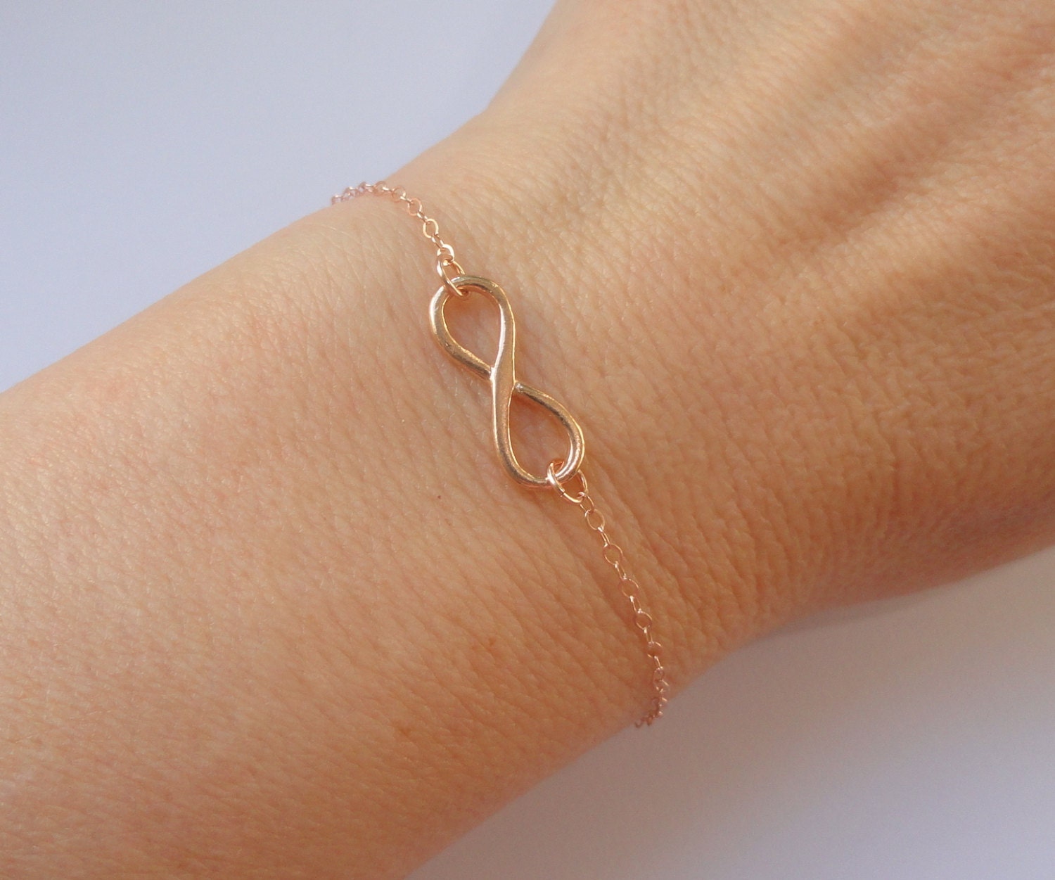Rose gold Infinity bracelet Infinity bracelet Rose gold