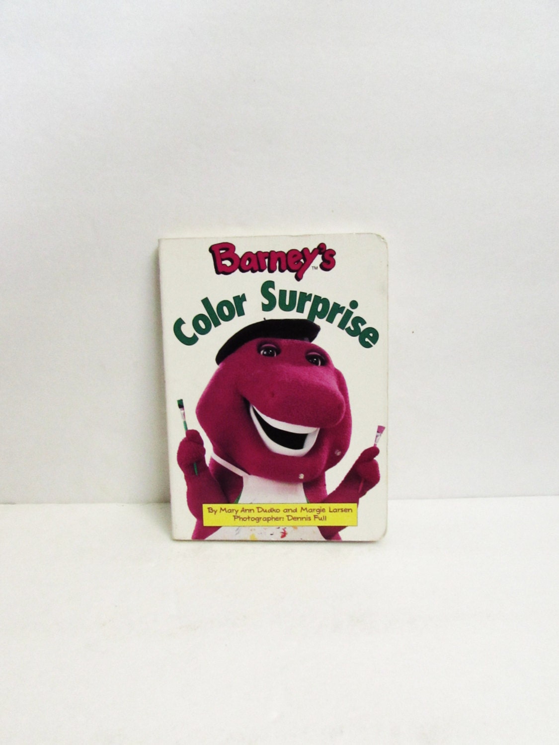 Barney's Color Surprise Vintage Board Book By by TimelessToyBox