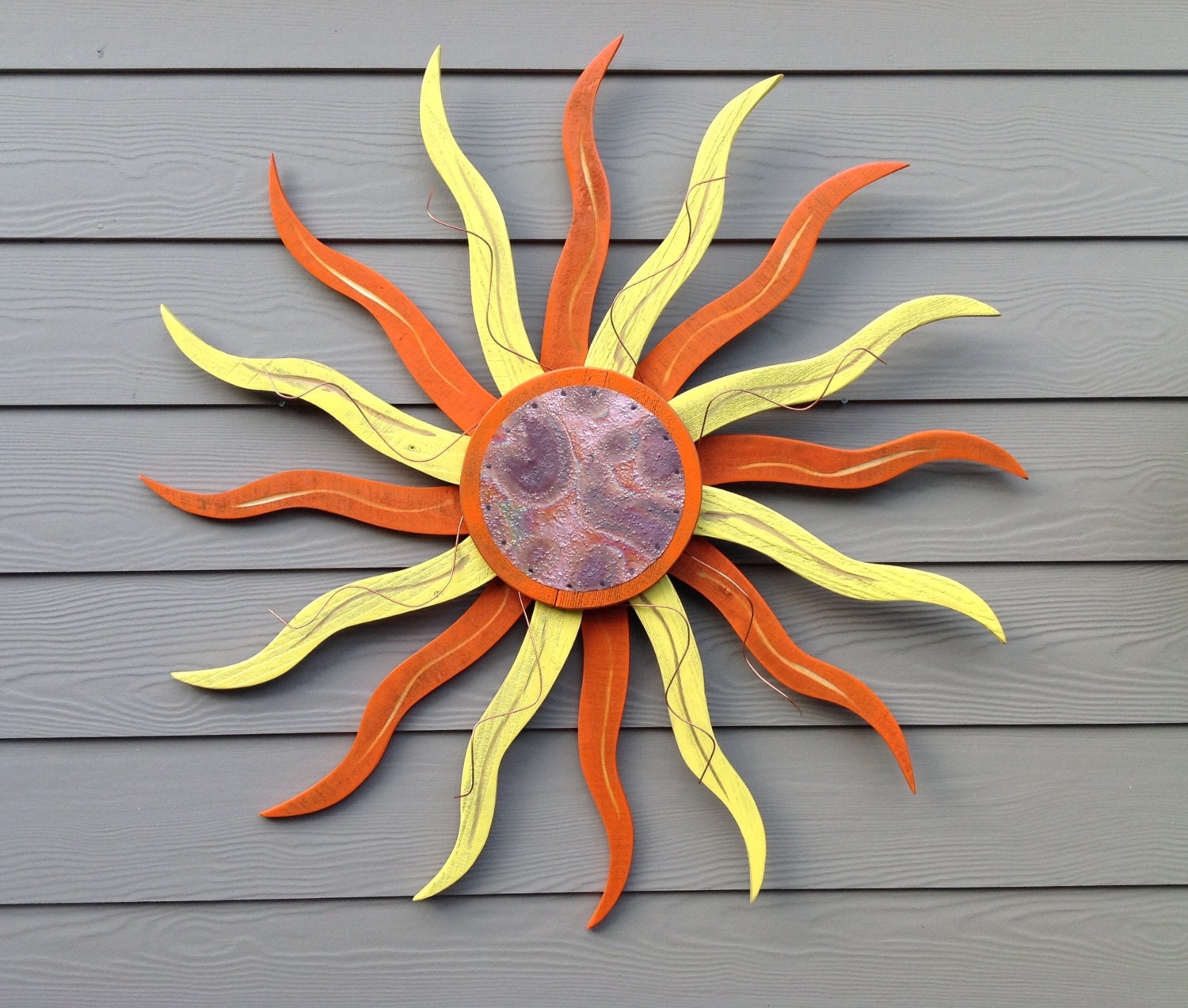 Rustic Wood Sun Rustic Home Decor Sun Sunburst by stonewoodrustics