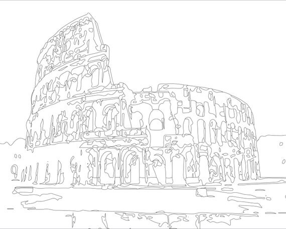 Colosseum Simple Coloring Pages