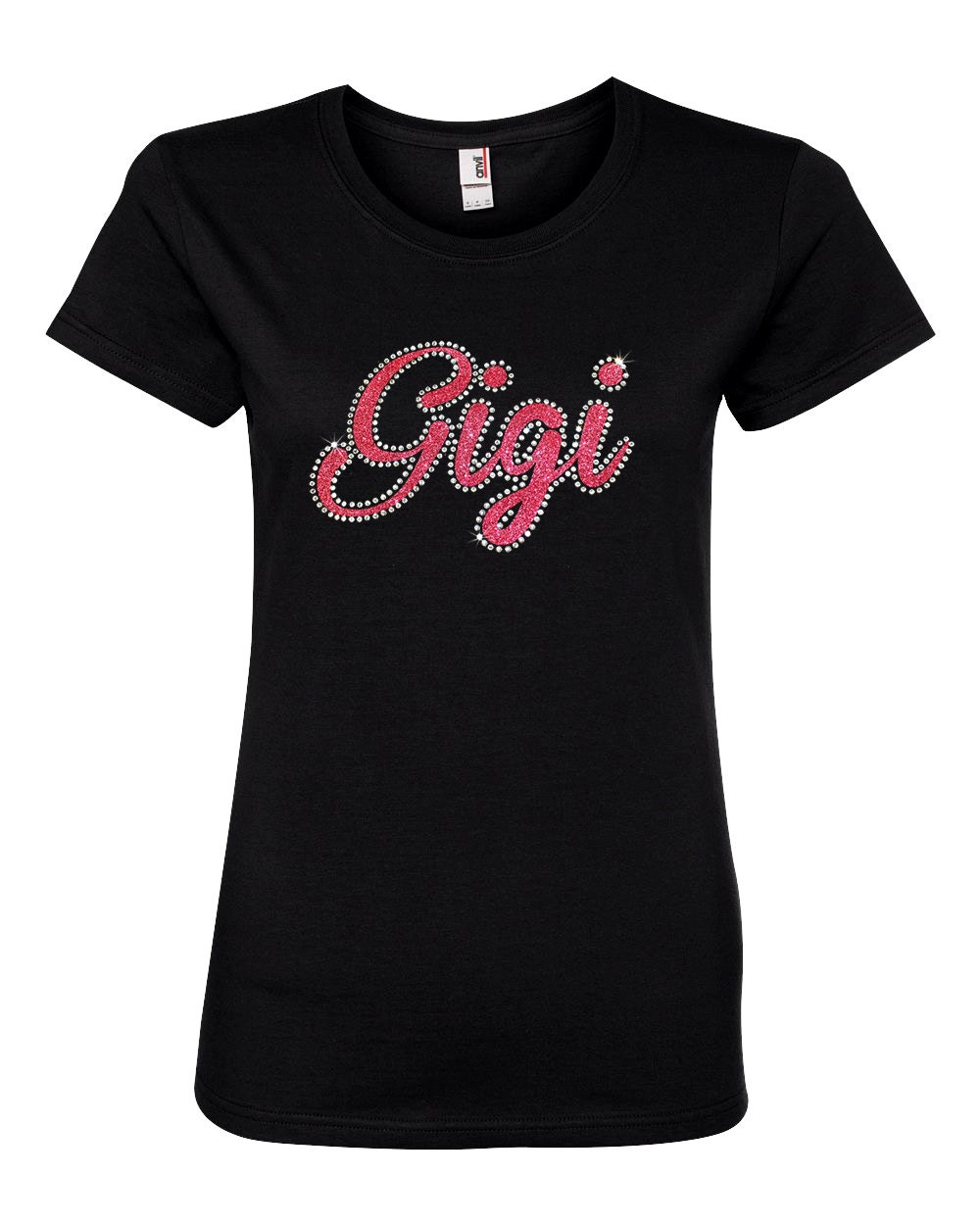 Beautiful Gigi Shirt In Glitter And Rhinestones