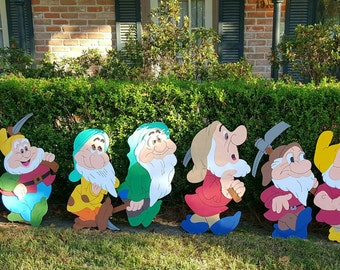 7 dwarfs decorations/yard sign/wall art/room decor