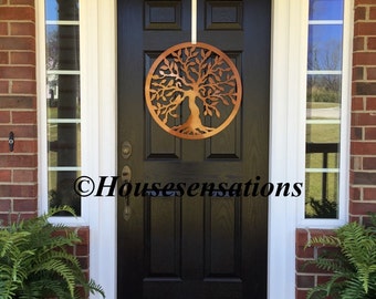 Front door Wreath Metal Tree of Life Tree of by housesensations