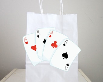 Playing Cards Goody Bags, Casino Party Goody Bags, Magician Goody Bags, Magician Favor Bags, Magician Gift Bags, Magician Party Bags