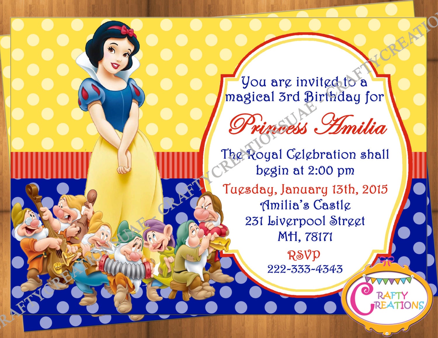 Snow White Invitations Free Printable 10