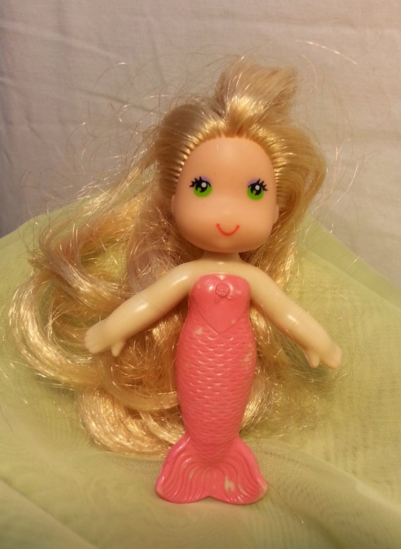 Sea Wees Rare Vintage 1979 Mermaid doll toy pink by VintageToyNerd