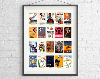 The World Cup Poster - Football Poster - Adidas - World Cup Poster - World Cup History - Soccer Ball - FIFA