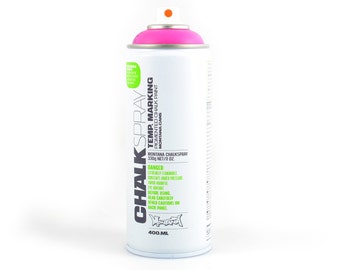 Pink CHALK SPRAY PAINT - Montana Pink Chalk Spray Can (400ml)