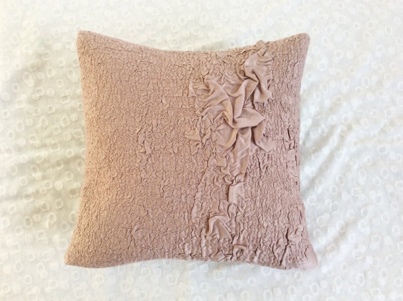 Modern Felt Pillow Dusty Pink Throw Pillow Decorative Pillow