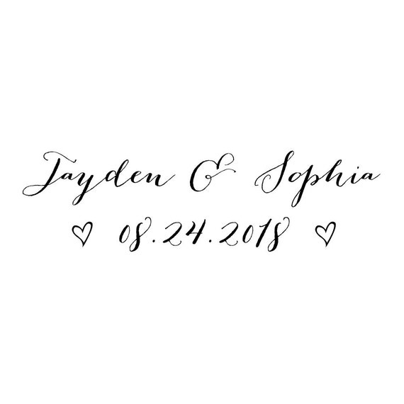 CUSTOM SAVE the DATE stamp Custom Rubber Stamp custom name