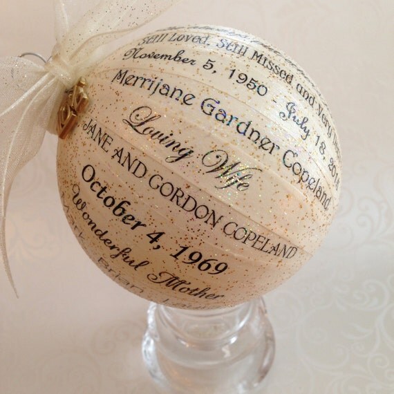 custom and personalized in loving memory ornament custom and personalized in loving memory ornament