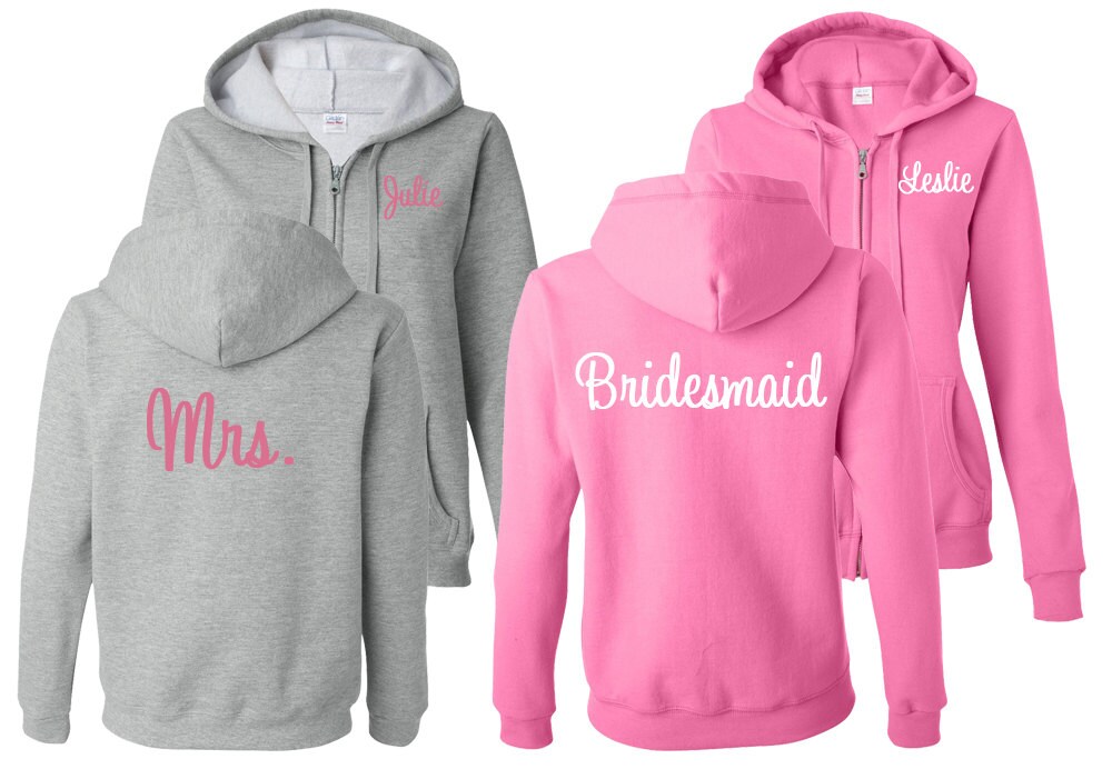 Bridesmaid Bridal Party Hoodies Bachelorette Party Sweatshirts