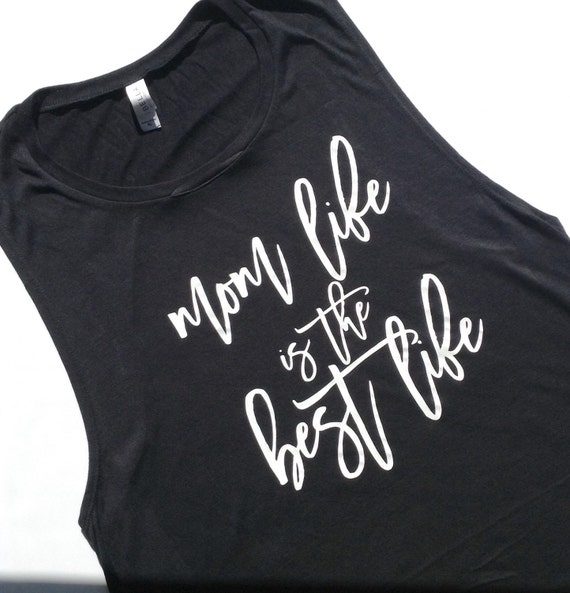 mom's life is the best life black and white shirt