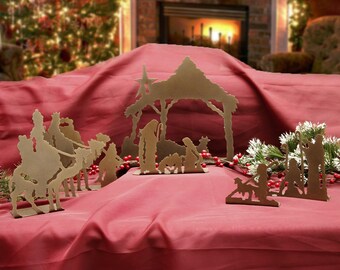 Rustic Nativity Set