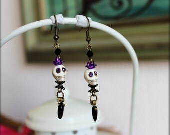Boucles d'oreilles inspiration gothique