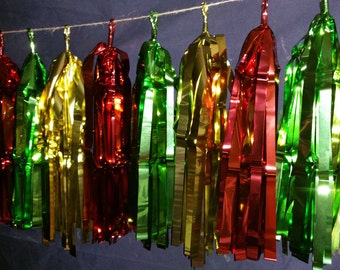 SHIPPED NEXT DAY, 20 Tassel Chinese New Year Tissue Paper Garland, Chinese New Year Decoration, Red Decoration, Chinese Party Decoration