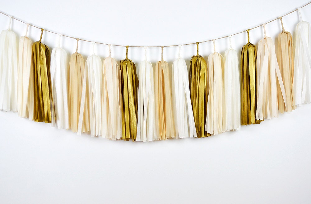 Gold Champagne Tassel Garland Gold Tassel Garland Gold