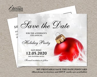 Holiday Fundraiser Invitations Diy Printable By Idesignstationery Fundraiser Save The Date Templates